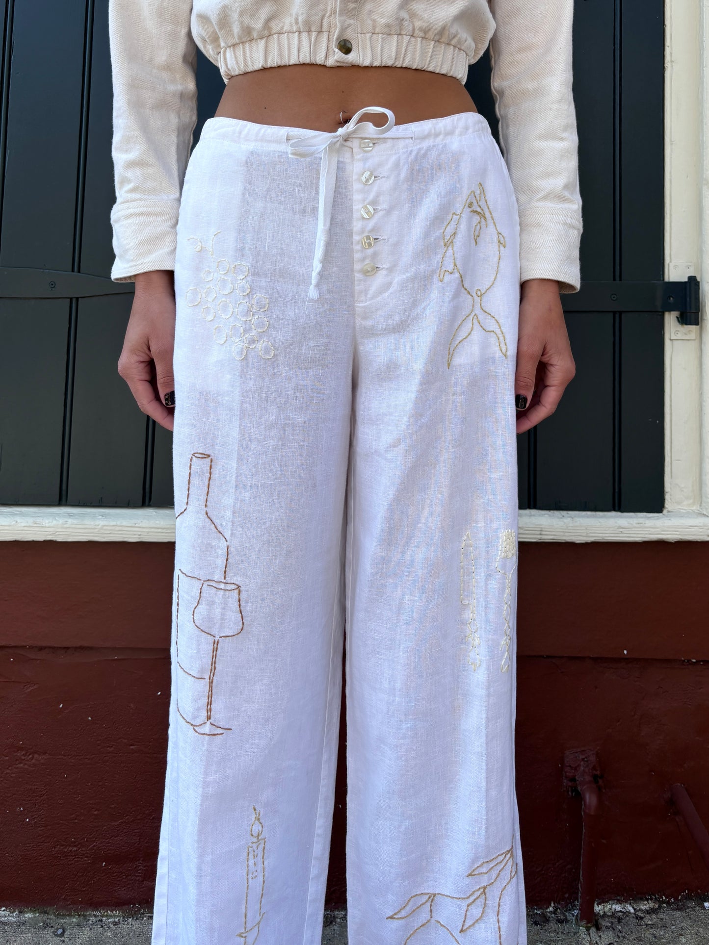 Table Manners Linen Pants