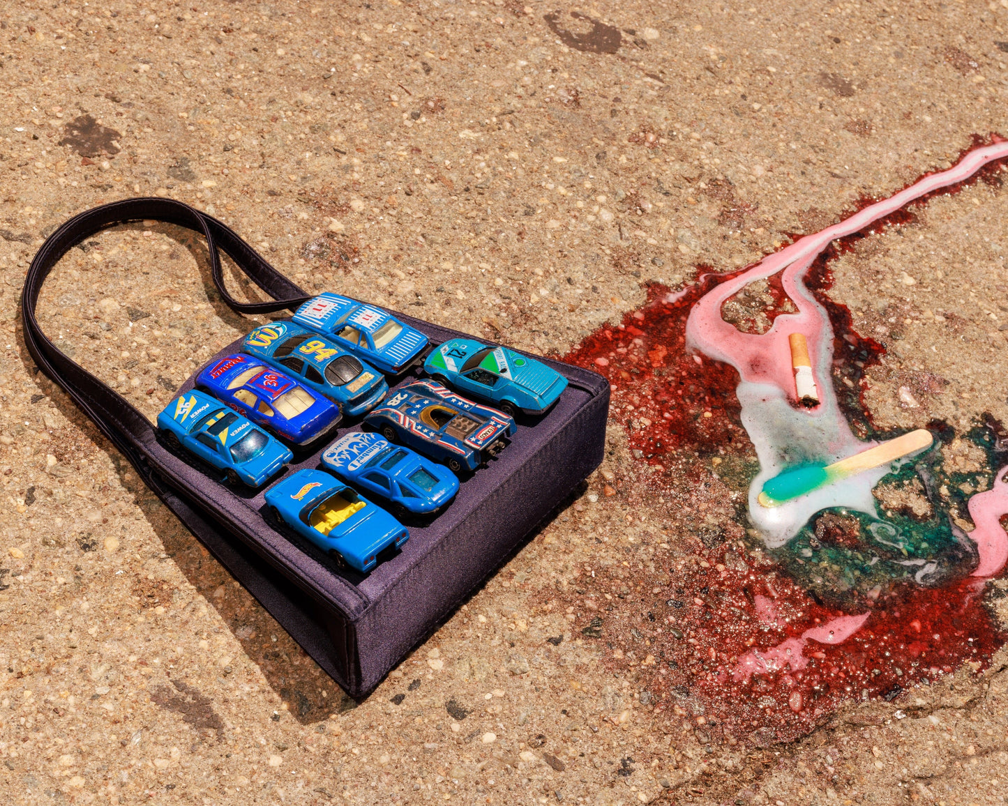Blue A Tire Purse