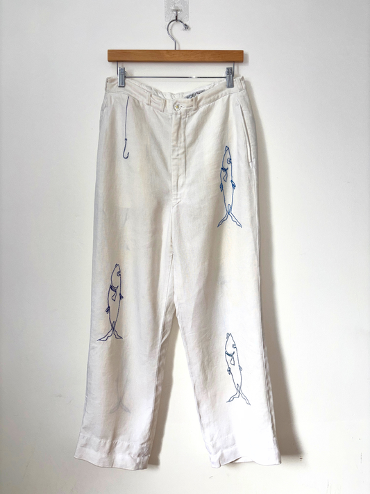 Hook Up Culture Linen Trousers