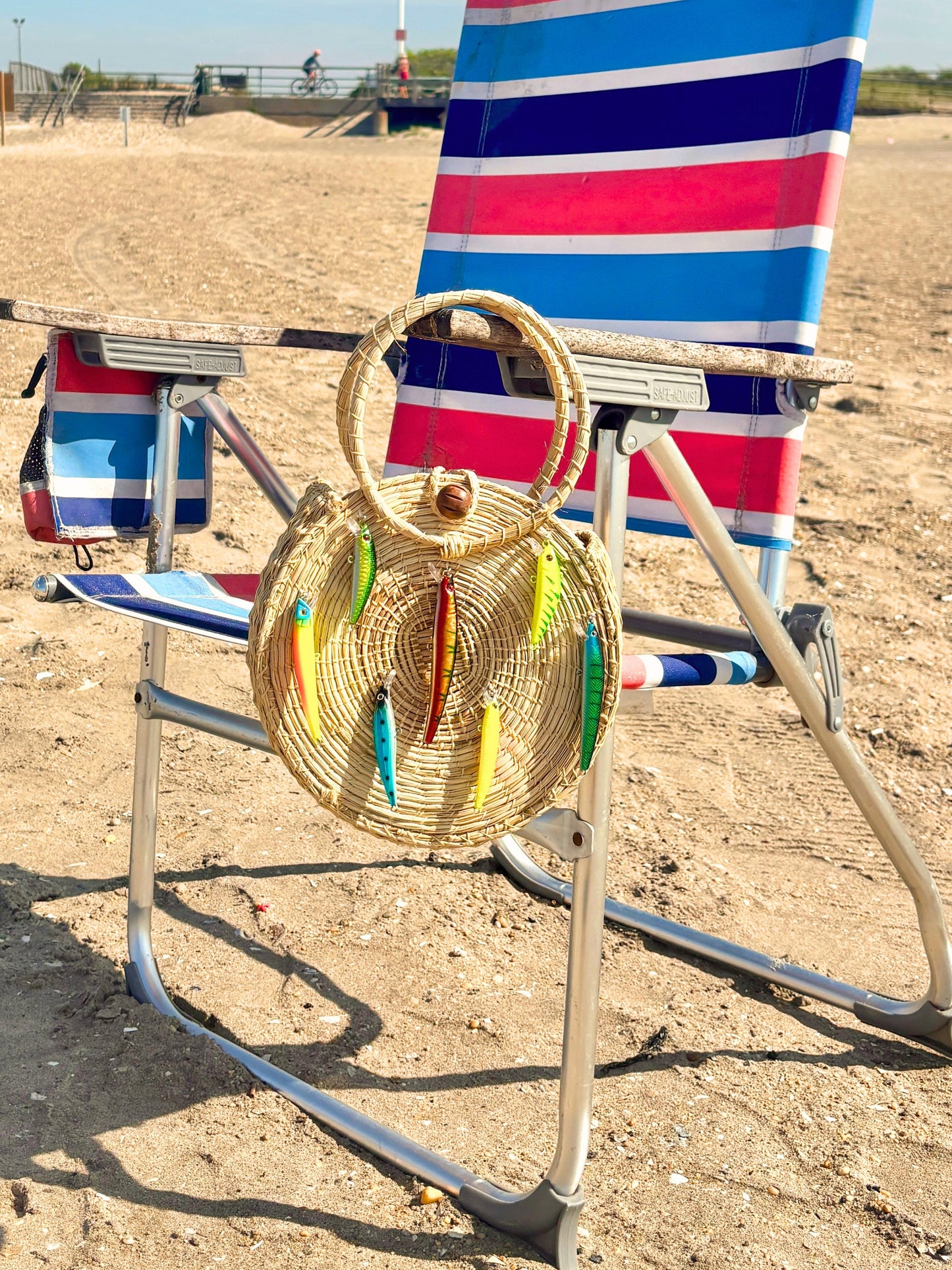 Gone Fishing Circular Tote