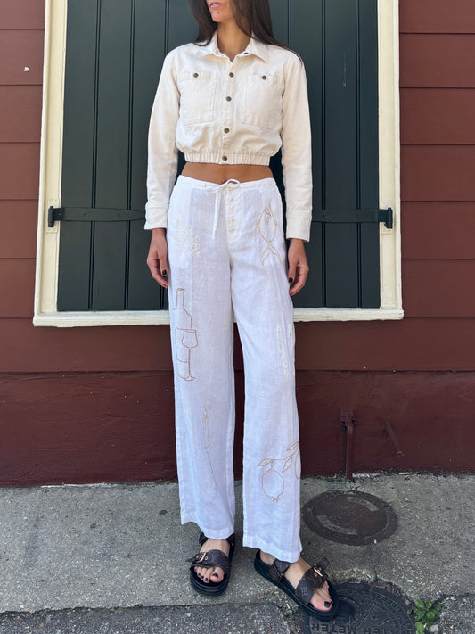 Table Manners Linen Pants