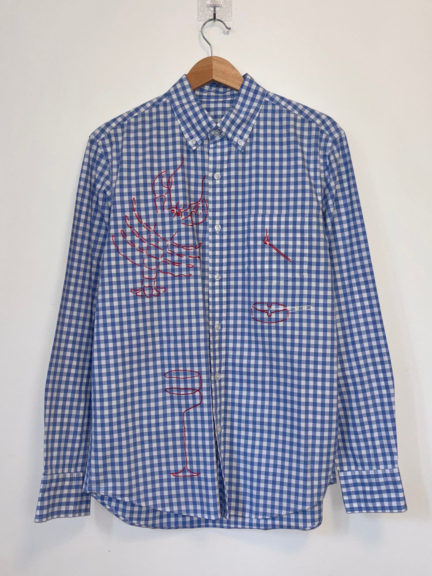 Smoking Section Gingham Button Down