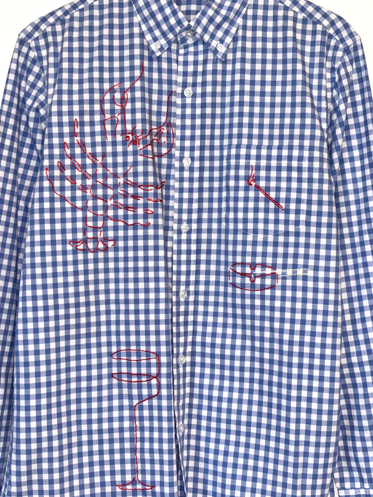 Smoking Section Gingham Button Down