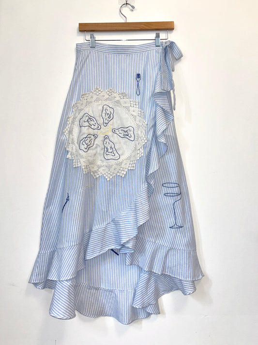 On The Half Shell Wrap Skirt