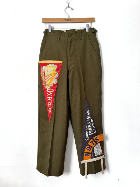 Capture The Flag Wool Military Trousers