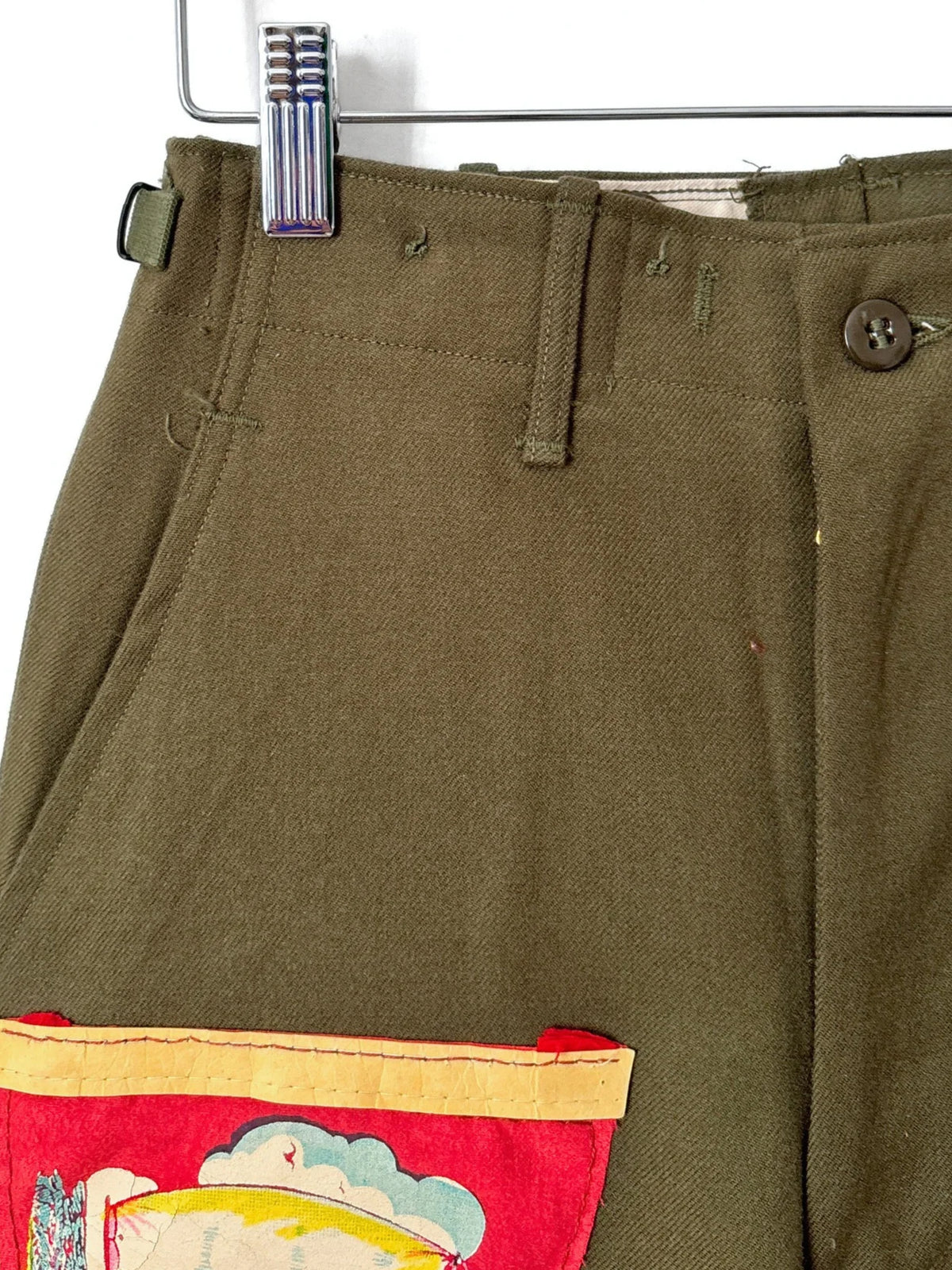 Capture The Flag Wool Military Trousers