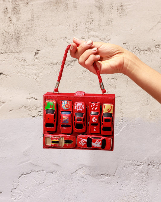 Run The Red Light Box Purse