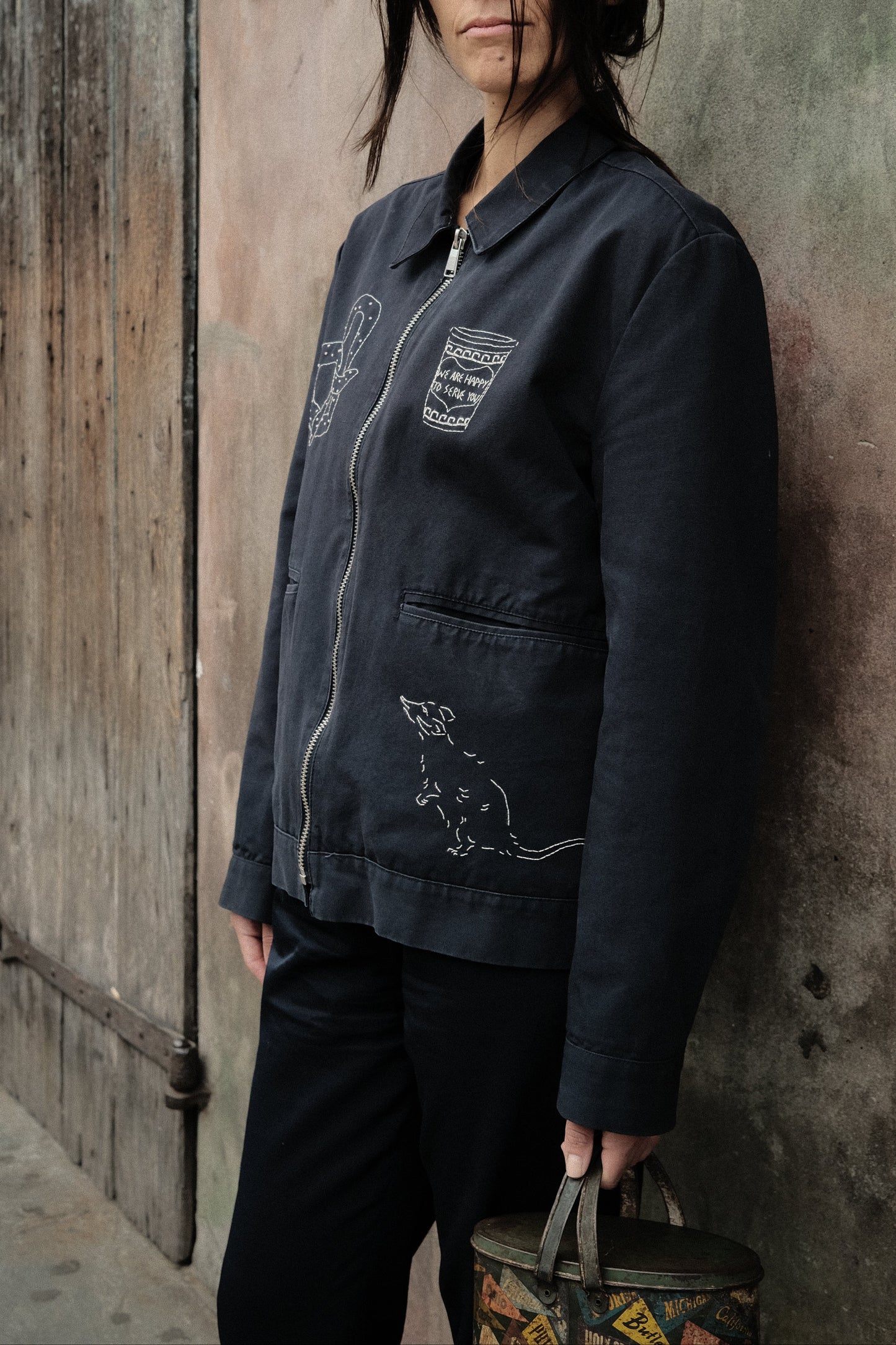 Happy To Serve You Canvas Jacket