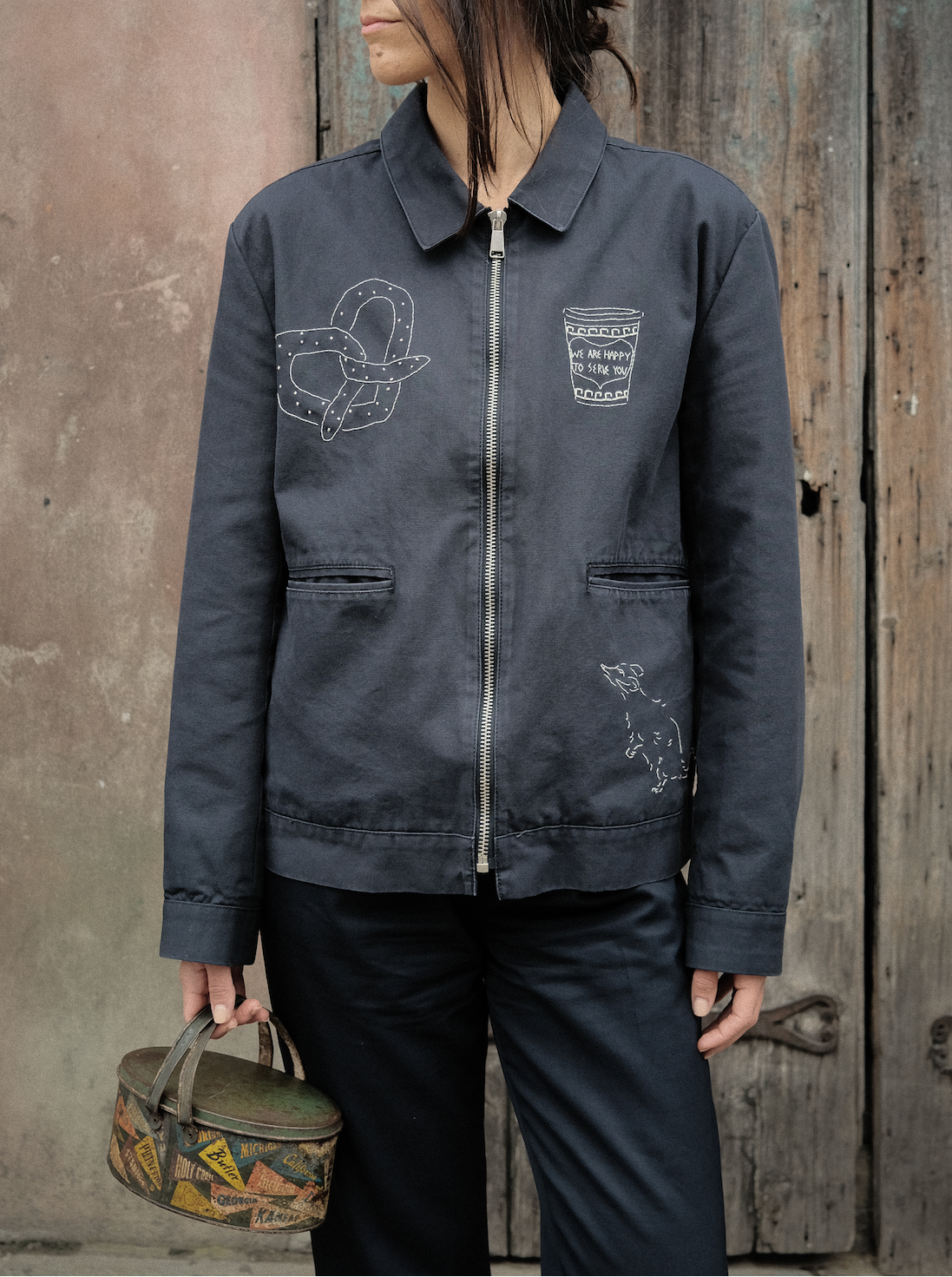 Happy To Serve You Canvas Jacket