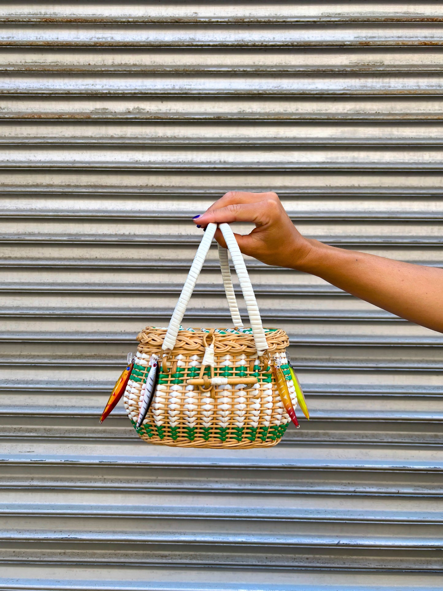 Gone Fishing Basket Purse