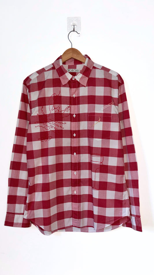 Smoking Section Gingham Button Down