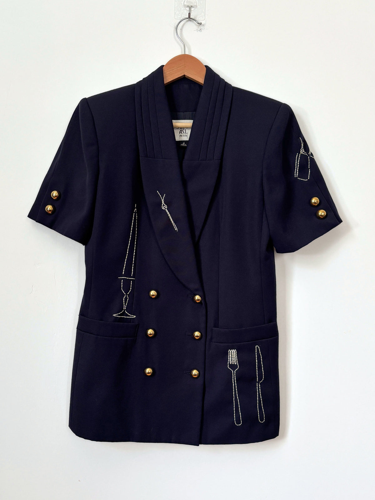 Sobremesa Double Breasted Short Sleeve Jacket
