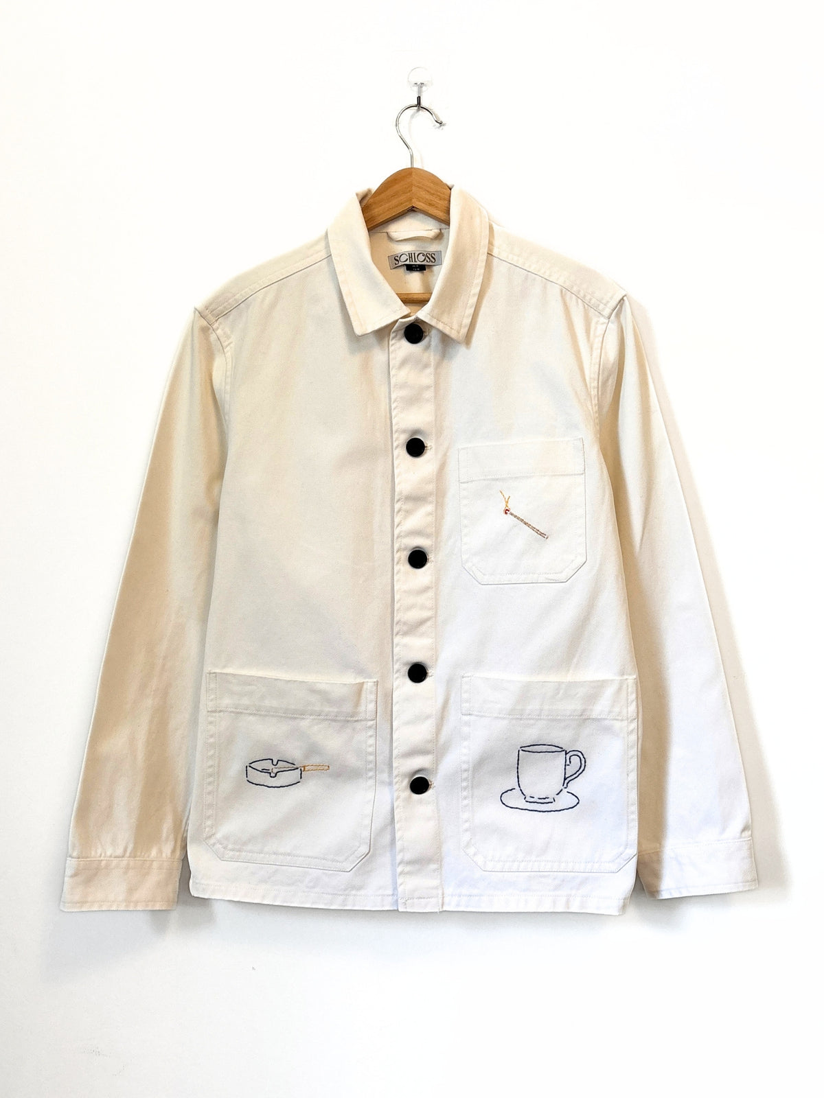 Smoking Section Chore Coat (White)