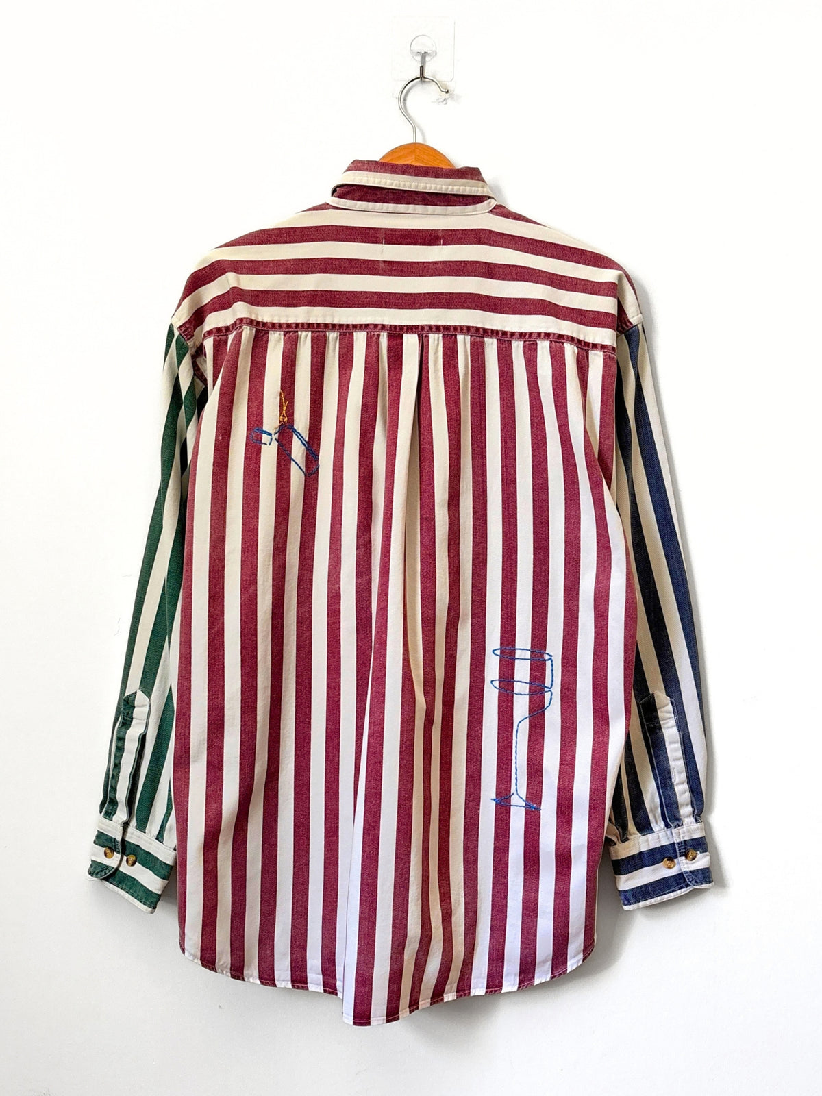 Smoking Section Striped Button Down