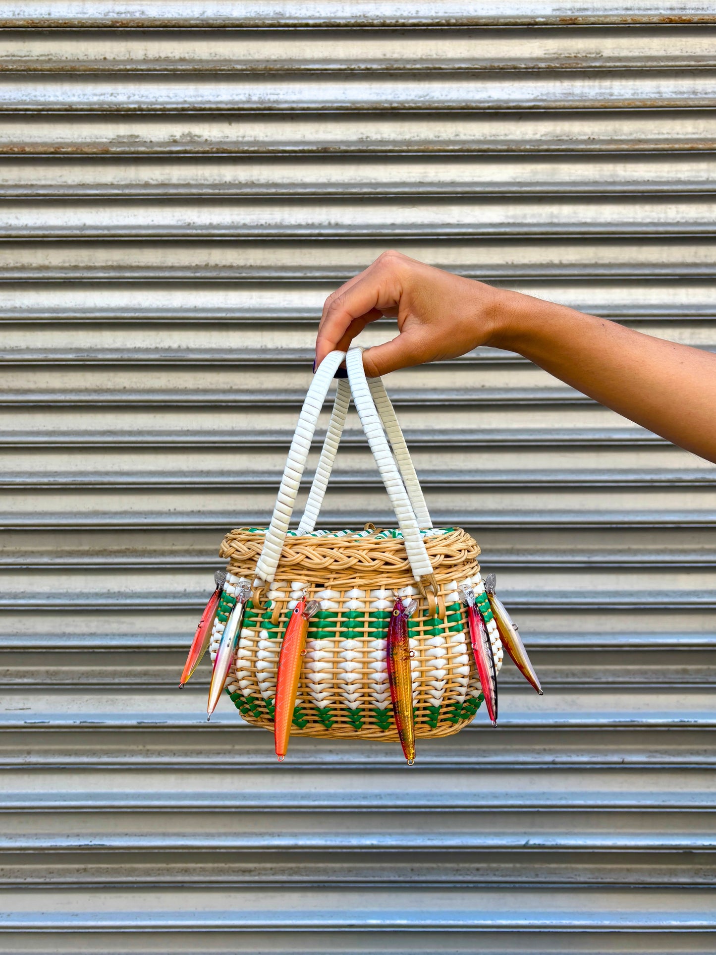 Gone Fishing Basket Purse