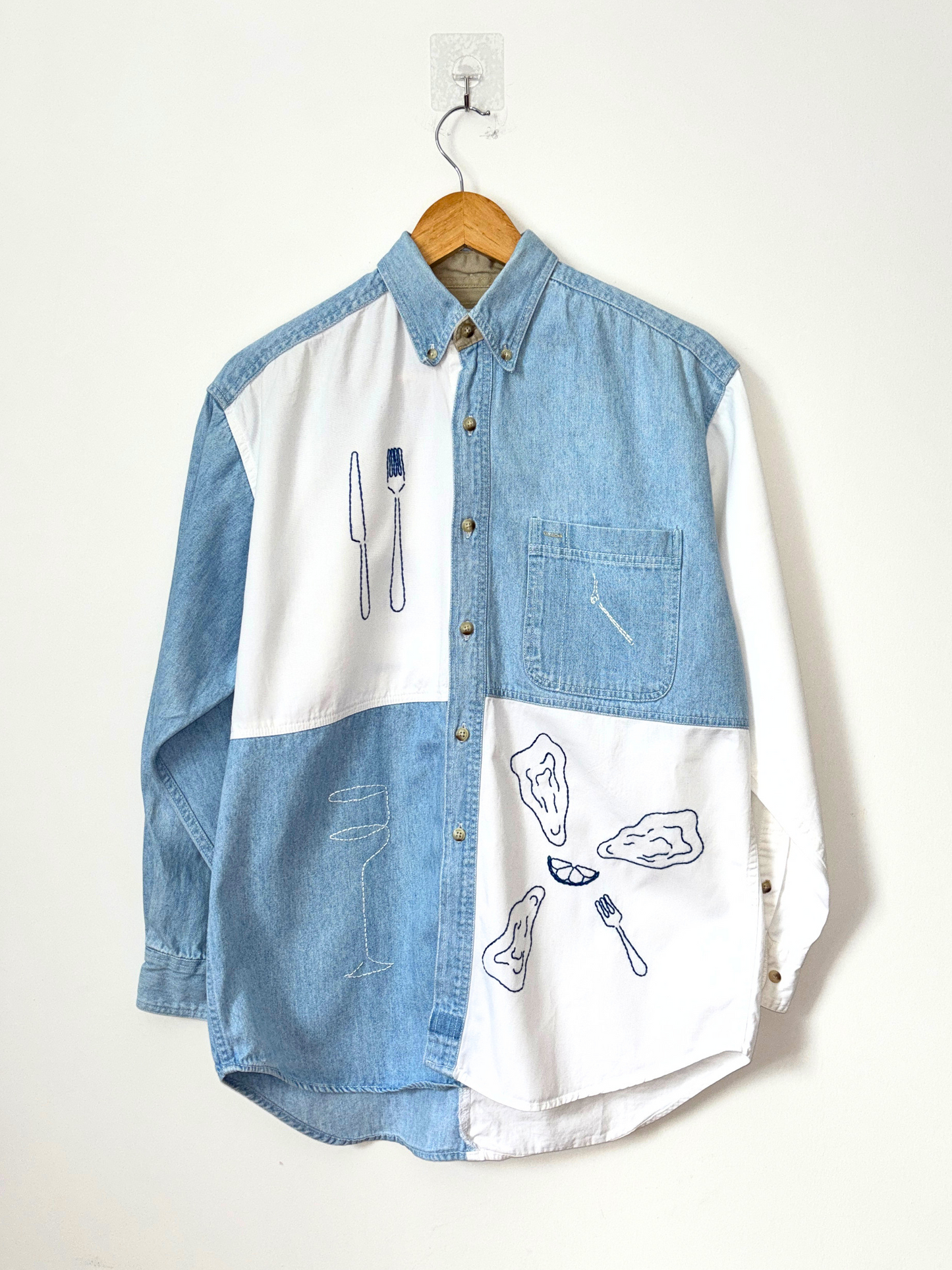 On The Half Shell Colorblock Oxford