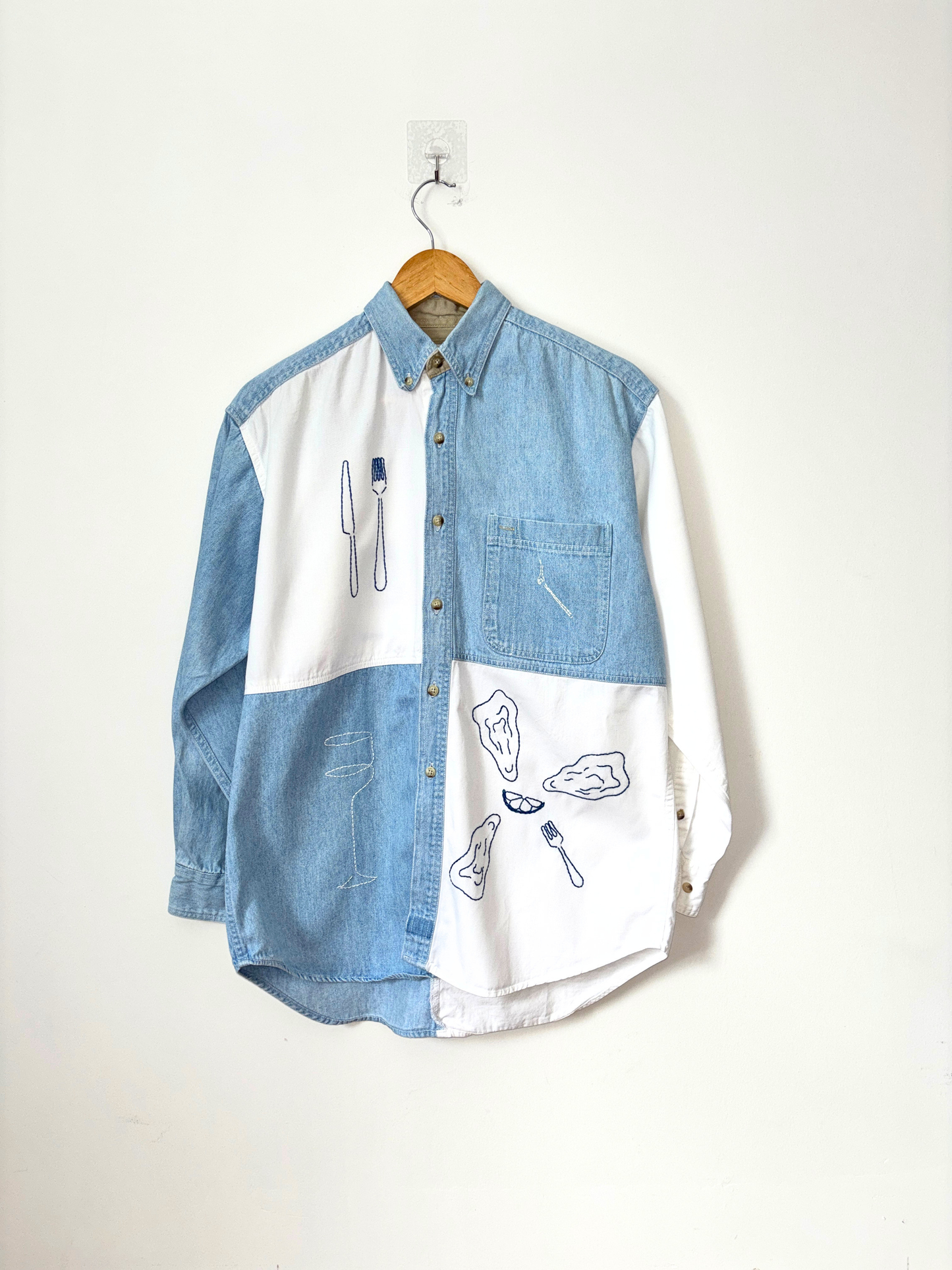 On The Half Shell Colorblock Oxford