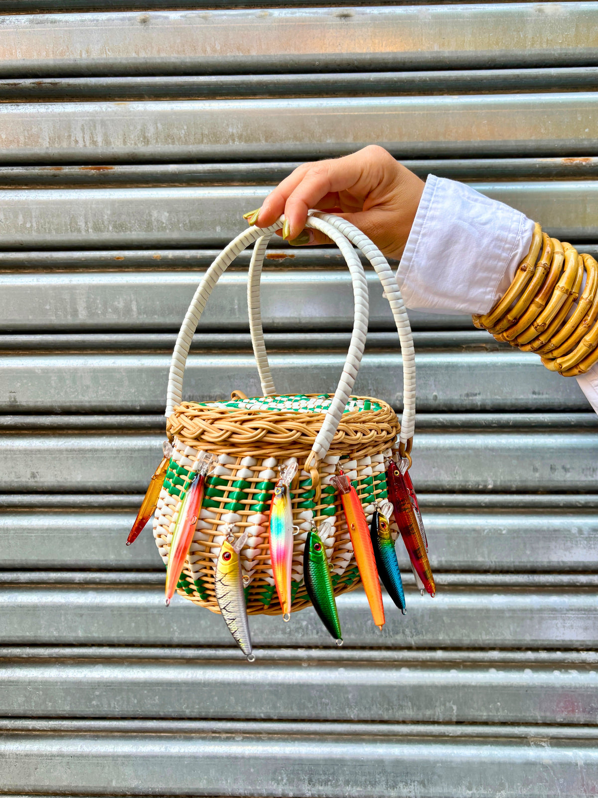 Gone Fishing Basket Purse